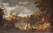 Nicolas Poussin Orpheus und Eurydike oil painting on canvas